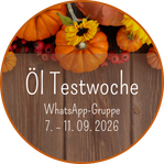 Öl Testwoche via WhatsApp-Gruppe vom 7. - 11. Sept. 26